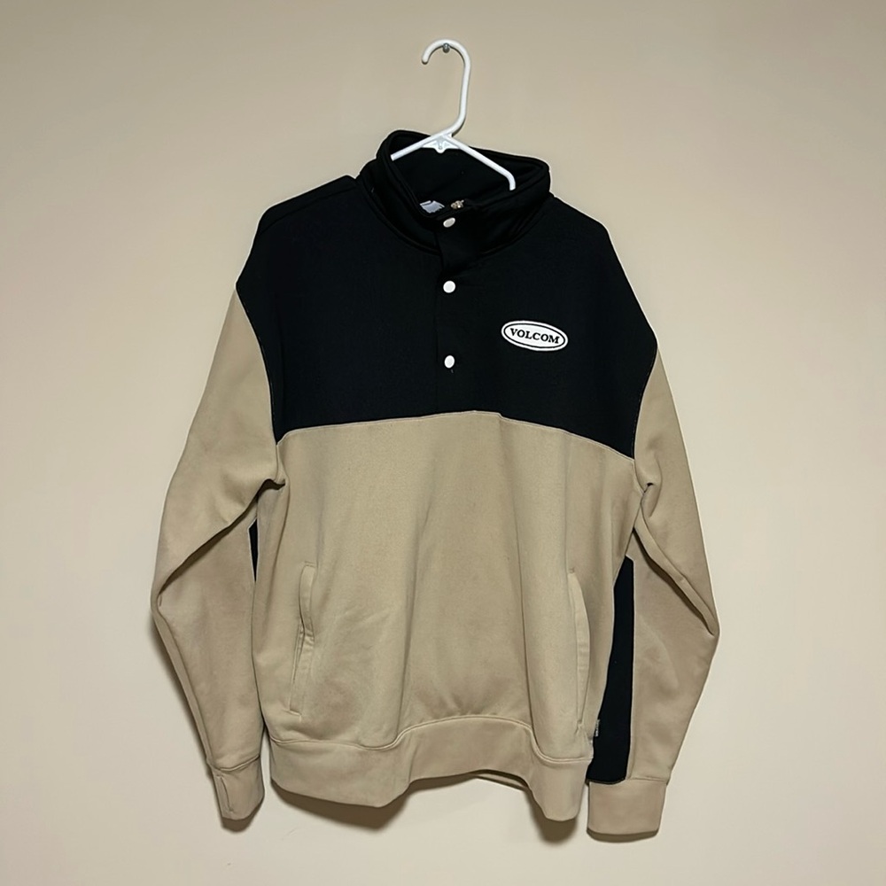 Volcom Arthur Longo Quarter Zip / Button Snowboarding Fleece Jacket Men's XL